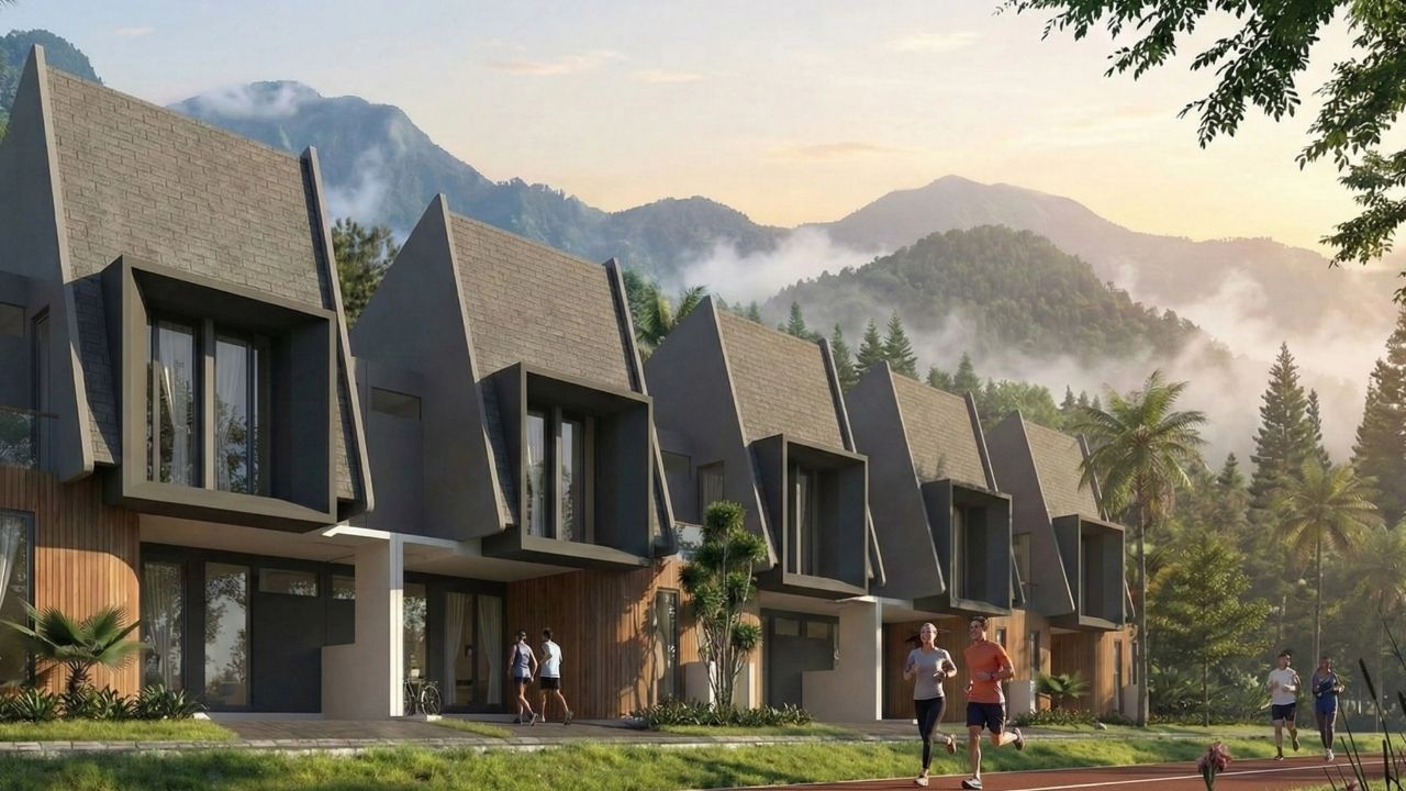 Jogging track kos eksklusif Blue Sky Garden Malang